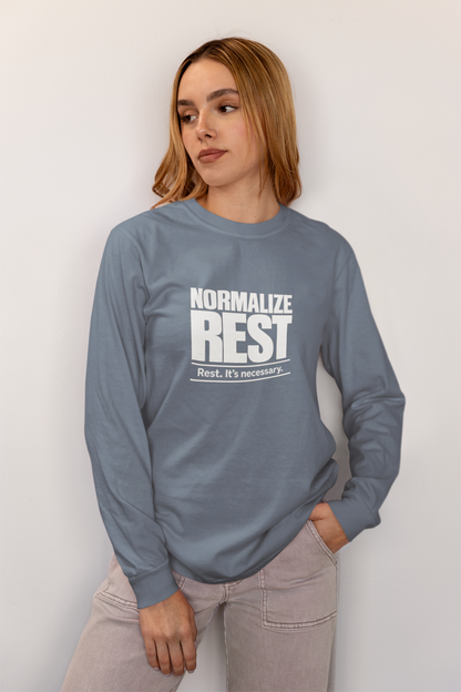 Normalize Rest | Garment-Dyed Long Sleeve Tee