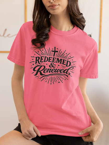 Redeemed & Renewed – Faith Meets Fashion | Garment-Dyed Tee