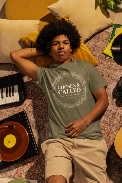 Chosen & Called Tee – Faith, Purpose & Identity | Garment-Dyed Tee
