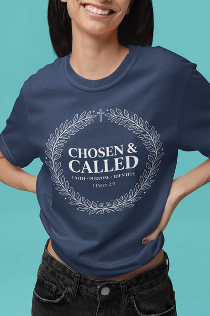 Chosen & Called Tee – Faith, Purpose & Identity | Garment-Dyed Tee