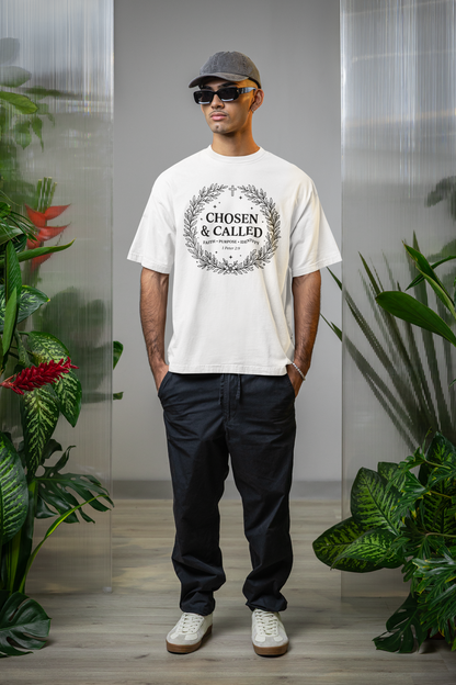 Chosen & Called Tee – Faith, Purpose & Identity | Garment-Dyed Tee